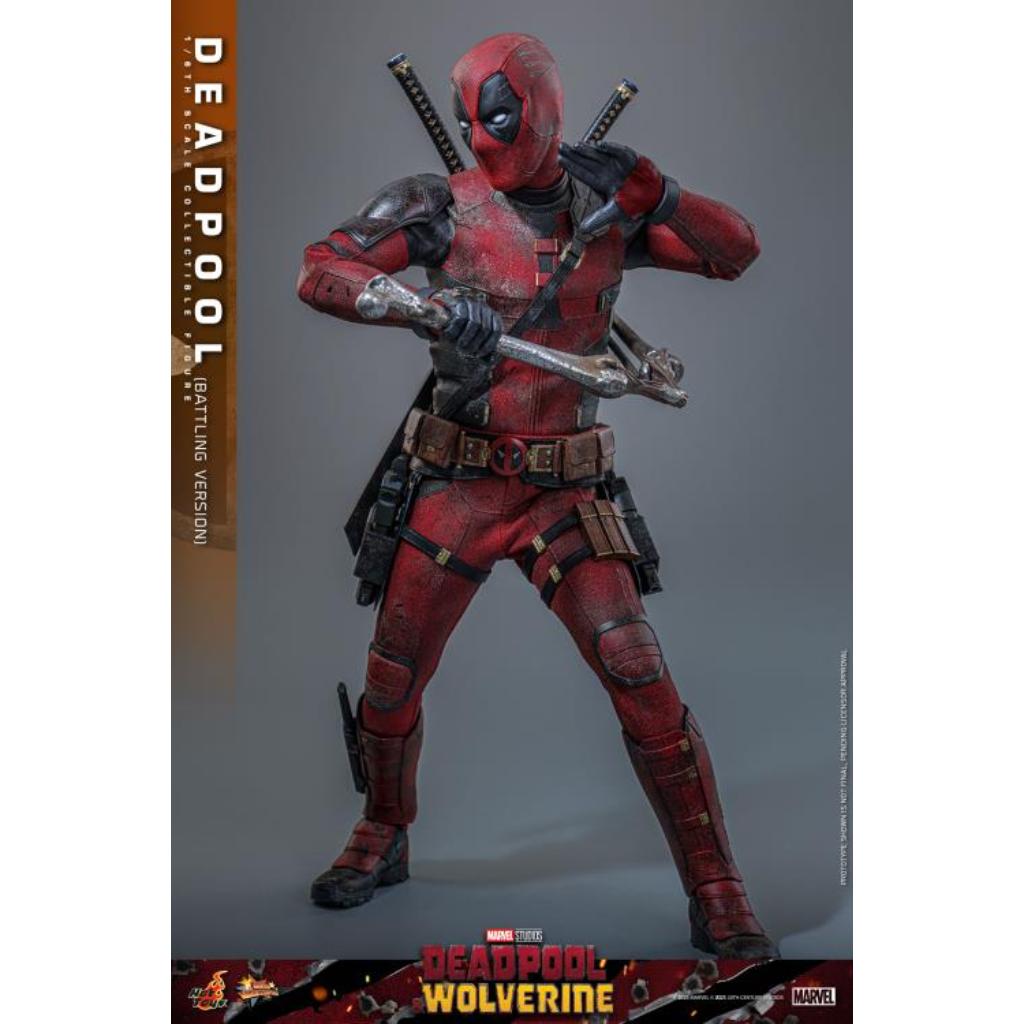MMS782 Deadpool & Wolverine - 1/6th scale Deadpool (Battling Version) Collectible Figure