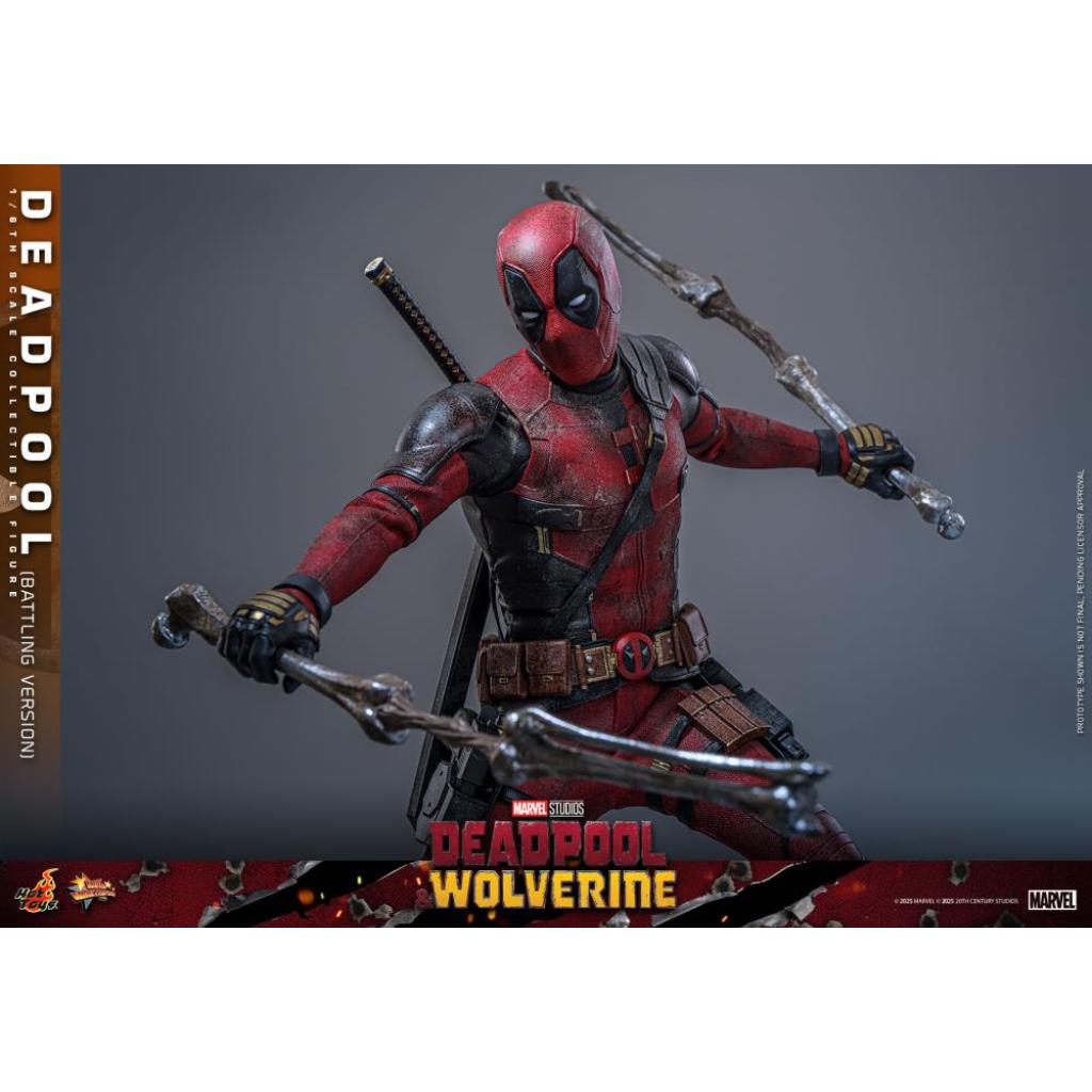 MMS782 Deadpool & Wolverine - 1/6th scale Deadpool (Battling Version) Collectible Figure