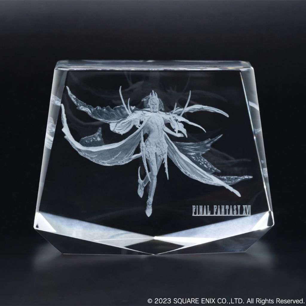 Square Enix Final Fantasy XVI 3D Crystal Glass - Eikon Shiva