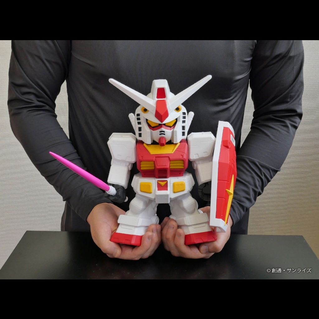 Jumbo Sofbi Figure SD Gundam 2P Colour Ver