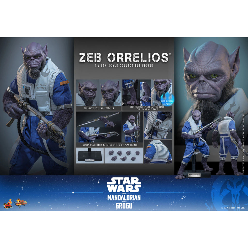 MMS876 Star Wars: The Mandalorian & Grogu - 1/6th Scale Zeb Orrelios