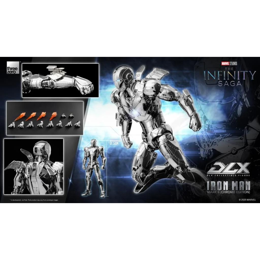 Dlx Scale Collectible Figure - Marvel Studios: The Infinity Saga - Iron Man Mark Ii (Chrome Edition) (Overseas Version)