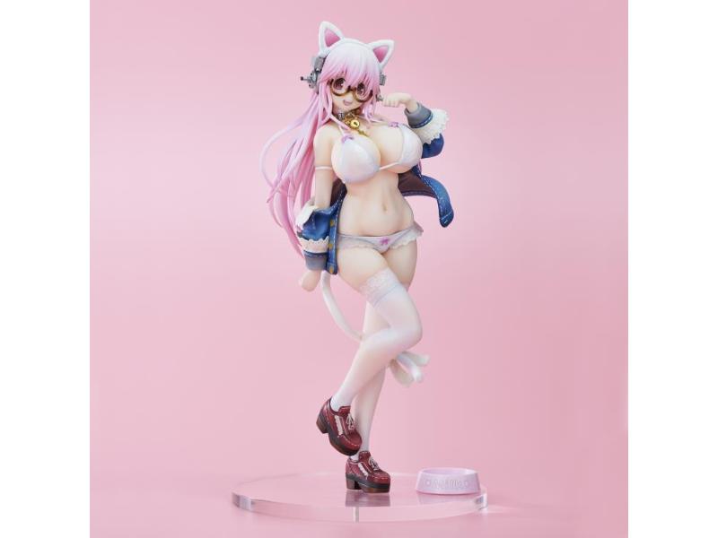 Super Sonico White Cat Ver. Figurine (Reproduction)