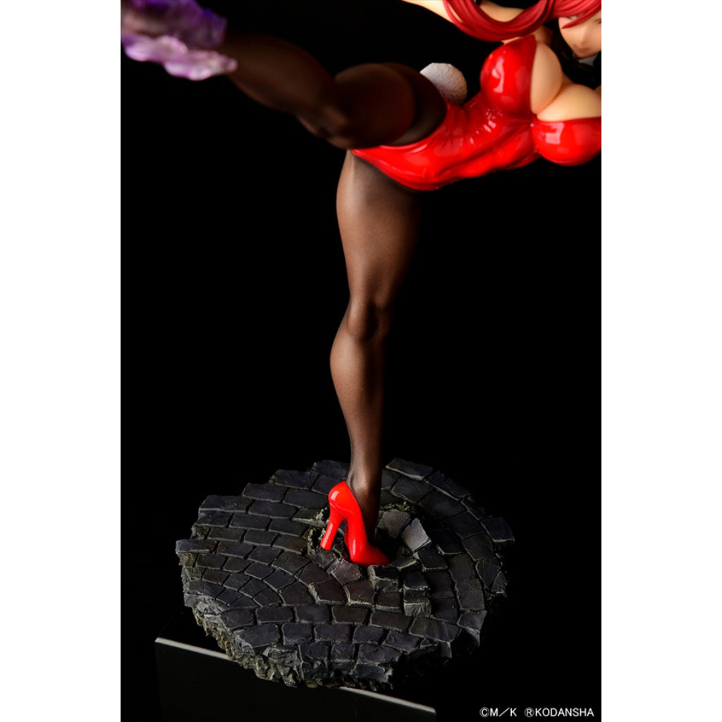ORCATOYS Fairy Tail - Erza Scarlet High Kick Ver. Crimson Bunny Figurine