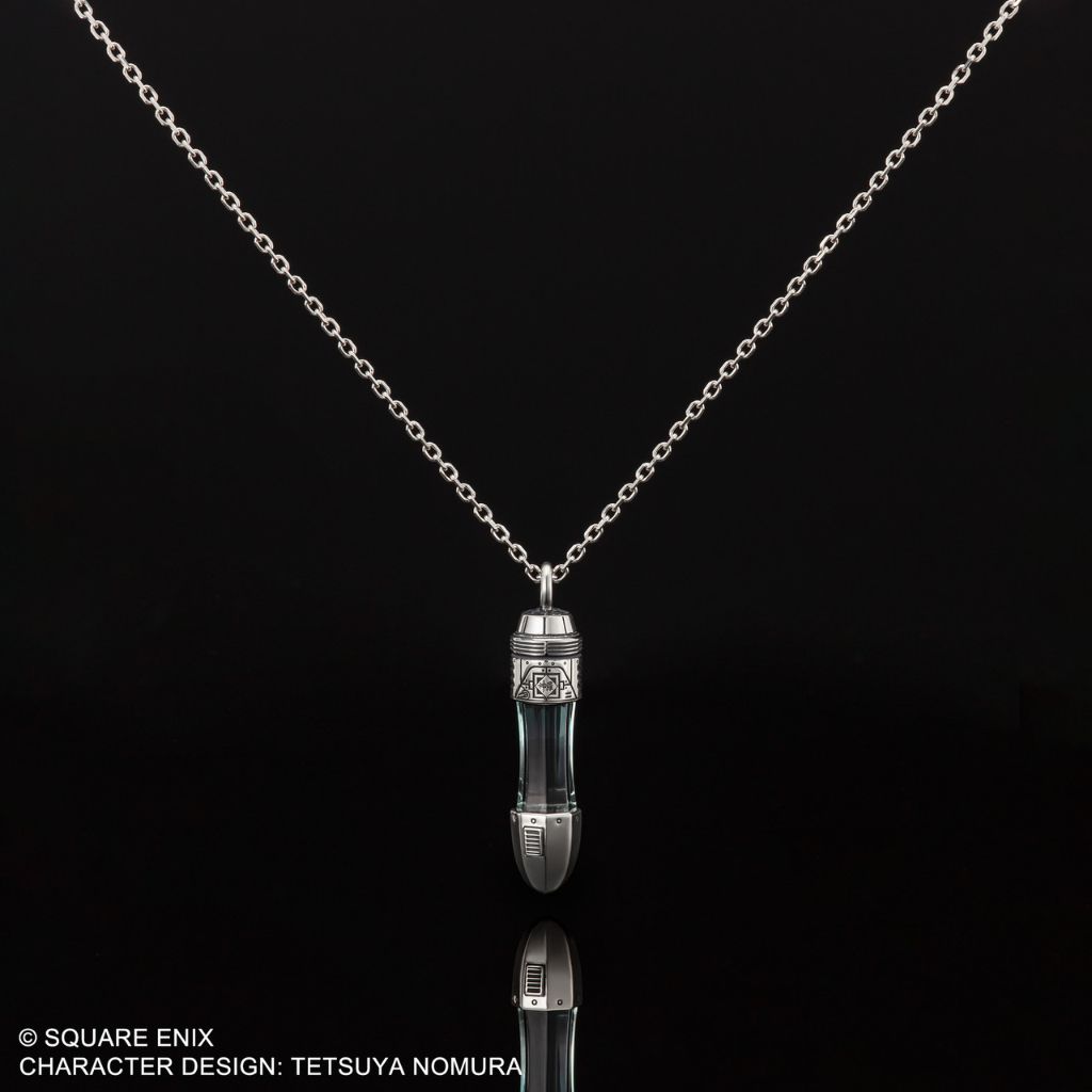 Crisis Core Final Fantasy VII Reunion Silver Necklace Potion