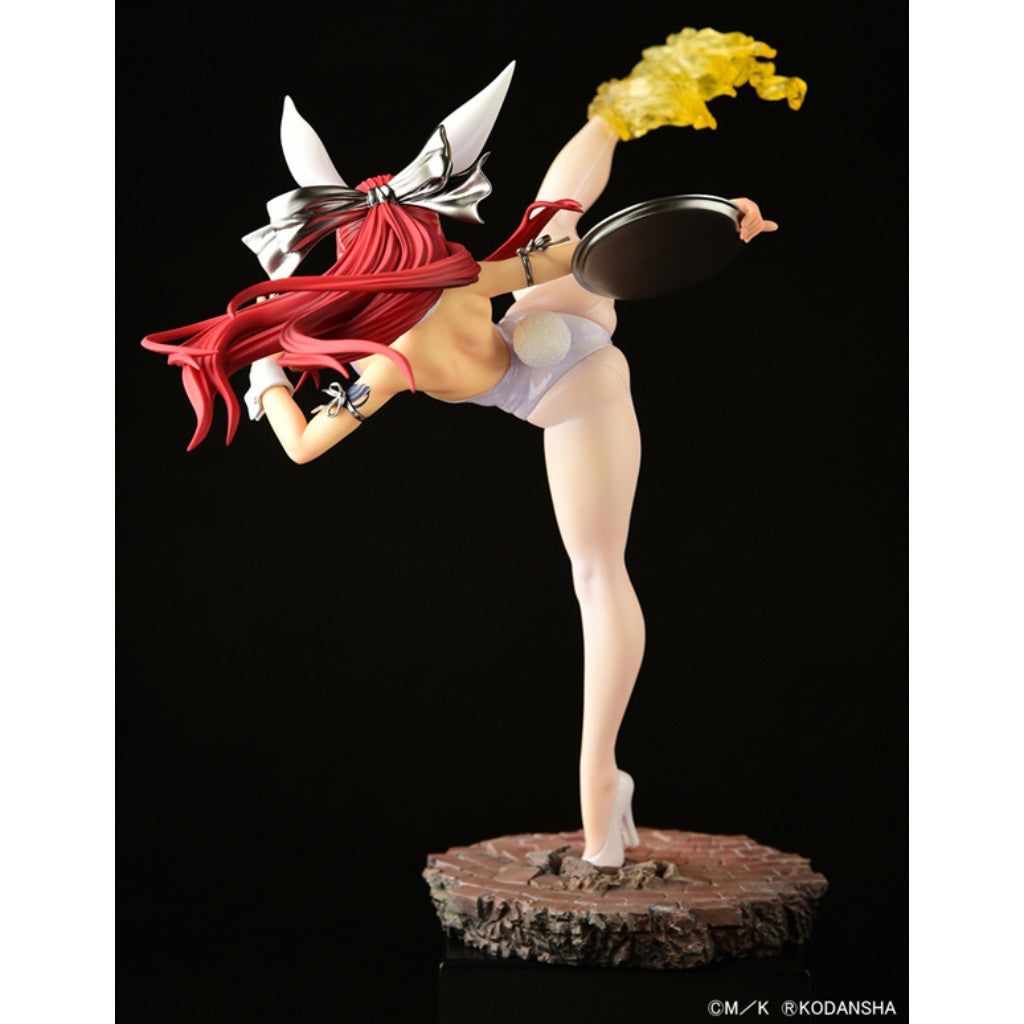 Fairy Tail - Erza Scarlet High Kick Ver. White Bunny Figurine