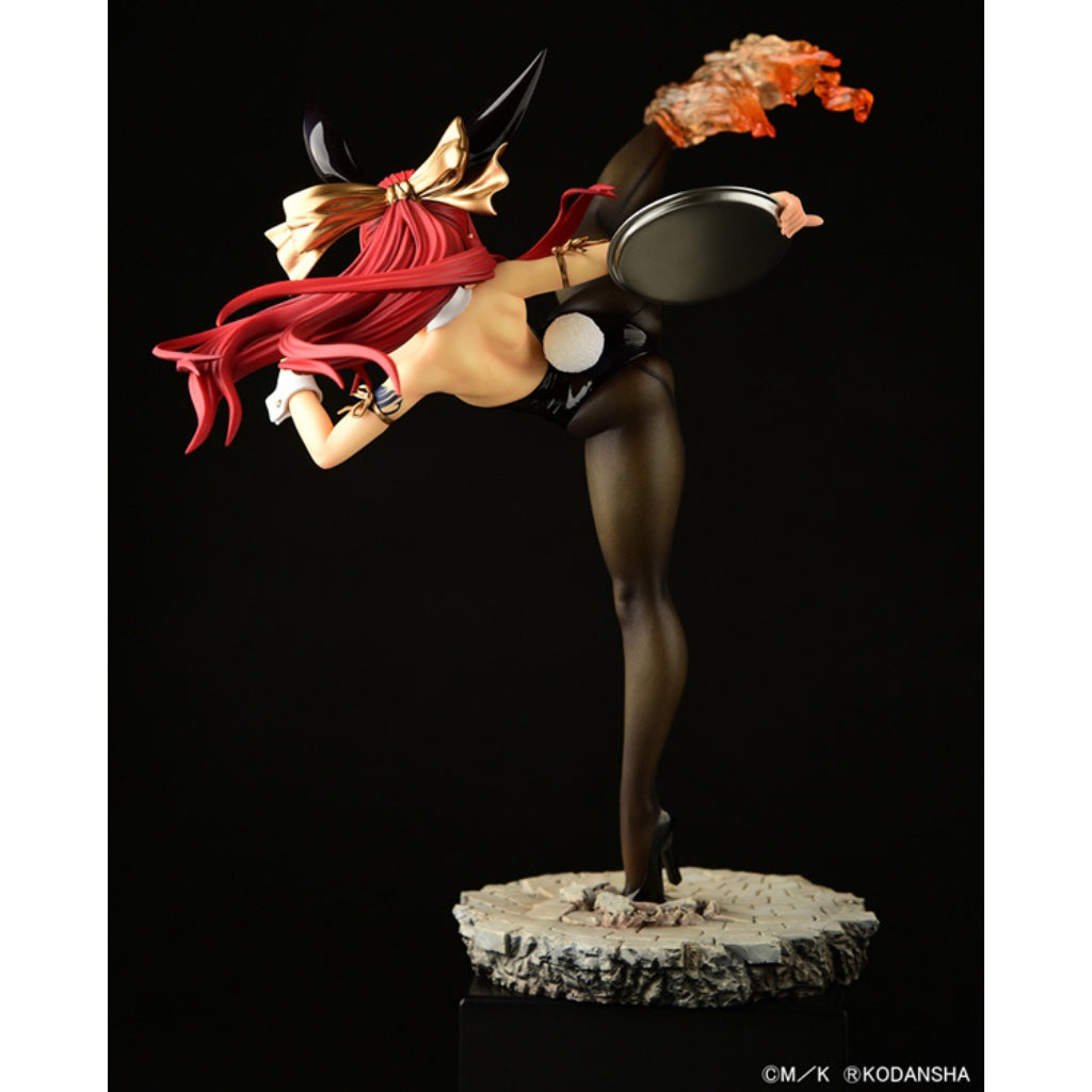 ORCATOYS Fairy Tail - Erza Scarlet High Kick Ver. Black Bunny Figurine