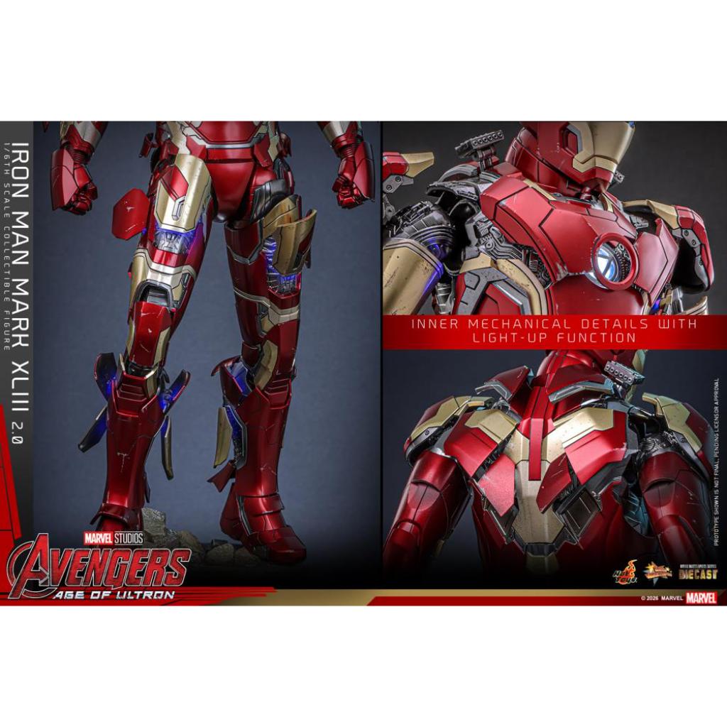 MMS865D80 Avengers Age of Ultron - 1/6th scale Iron Man Mark XLIII (2.0)