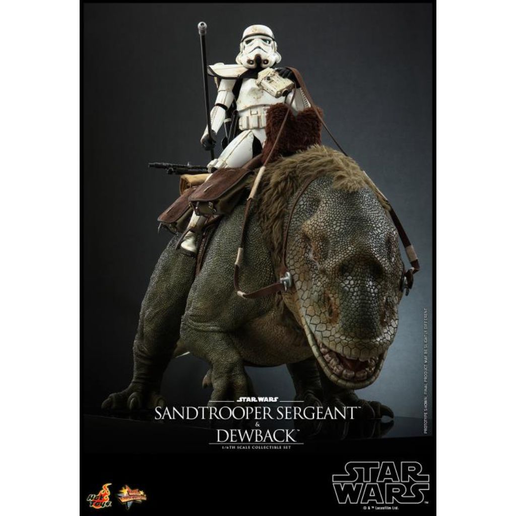 MMS722 Star Wars Episode IV: A New Hope - 1/6 Sandtrooper Sergeant & Dewback Collectible Set