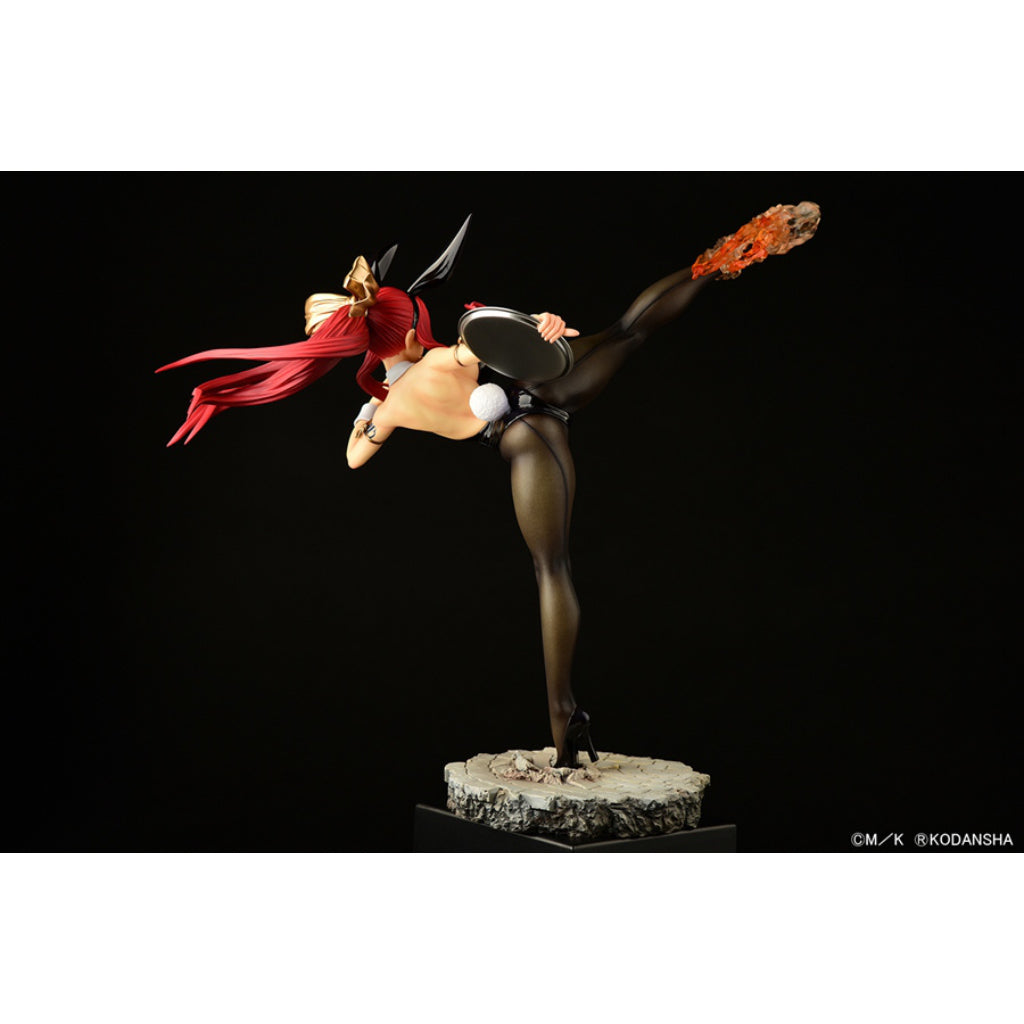 ORCATOYS Fairy Tail - Erza Scarlet High Kick Ver. Black Bunny Figurine