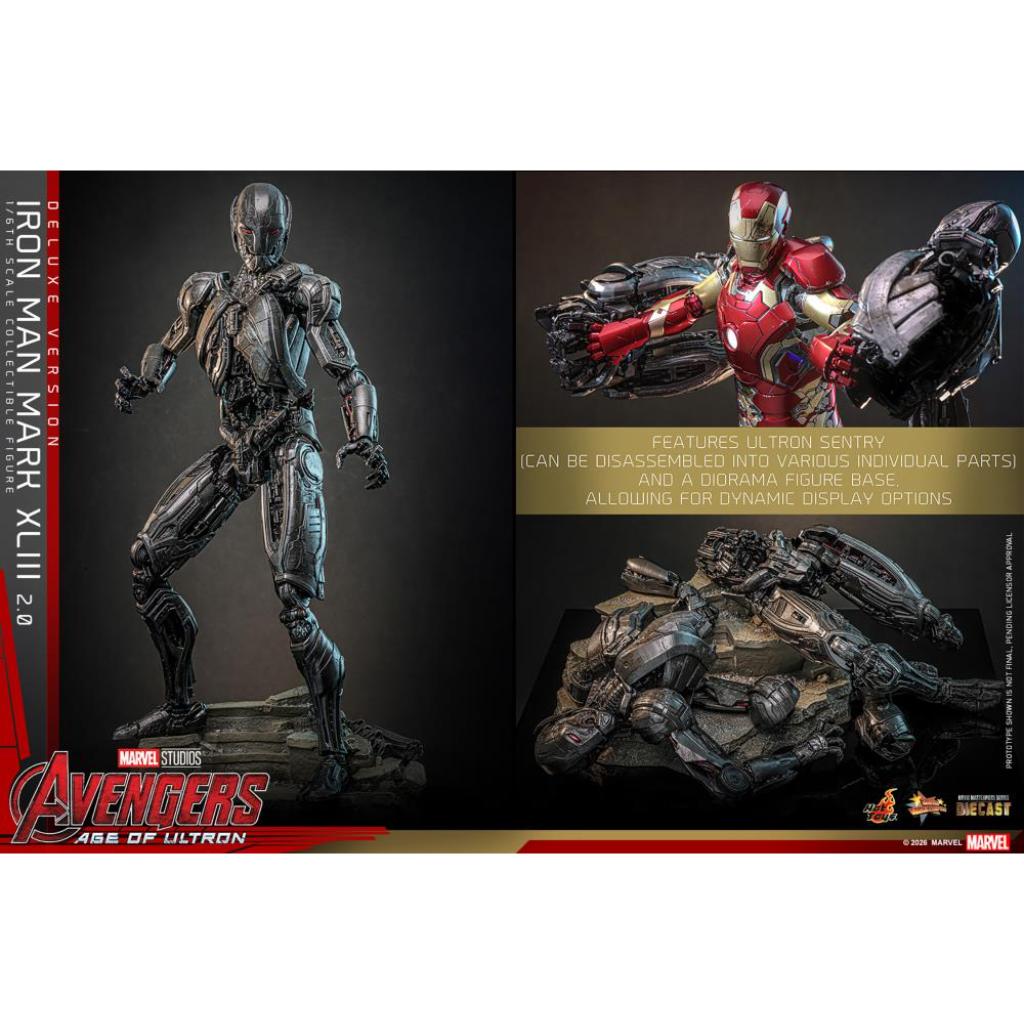 MMS866D81 Avengers Age of Ultron - 1/6th scale Iron Man Mark XLIII (2.0) (Deluxe Version)