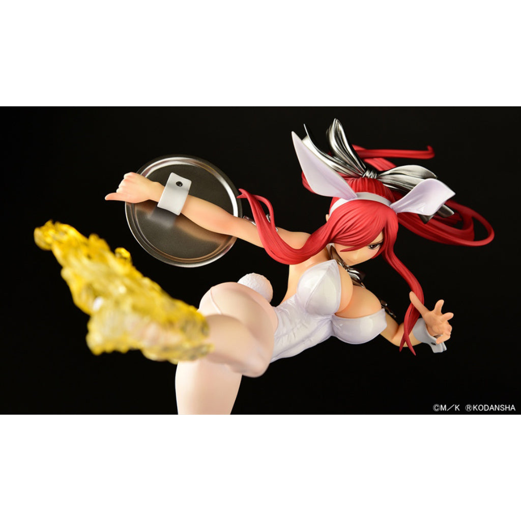 Fairy Tail - Erza Scarlet High Kick Ver. White Bunny Figurine