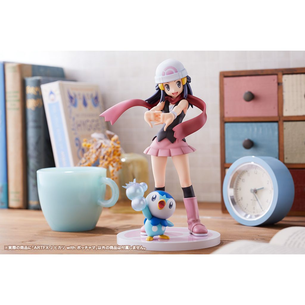 Pokemon - PV198 Hikari With Pochama Artfx J Statue