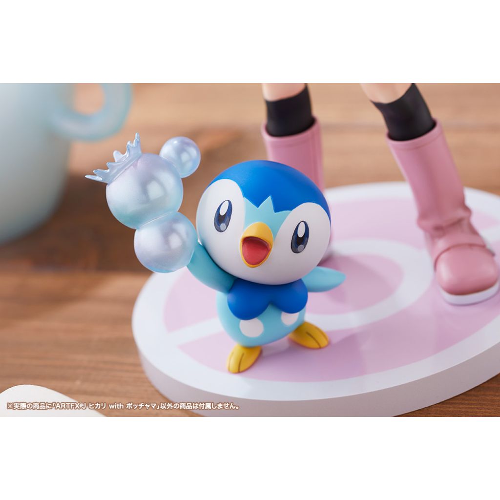 Pokemon - PV198 Hikari With Pochama Artfx J Statue