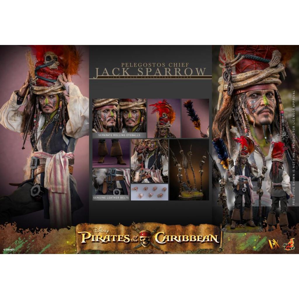 DX48 Pirates of the Caribbean: Dead Man Chest - 1/6th scale Pelegostos Chief Jack Sparrow
