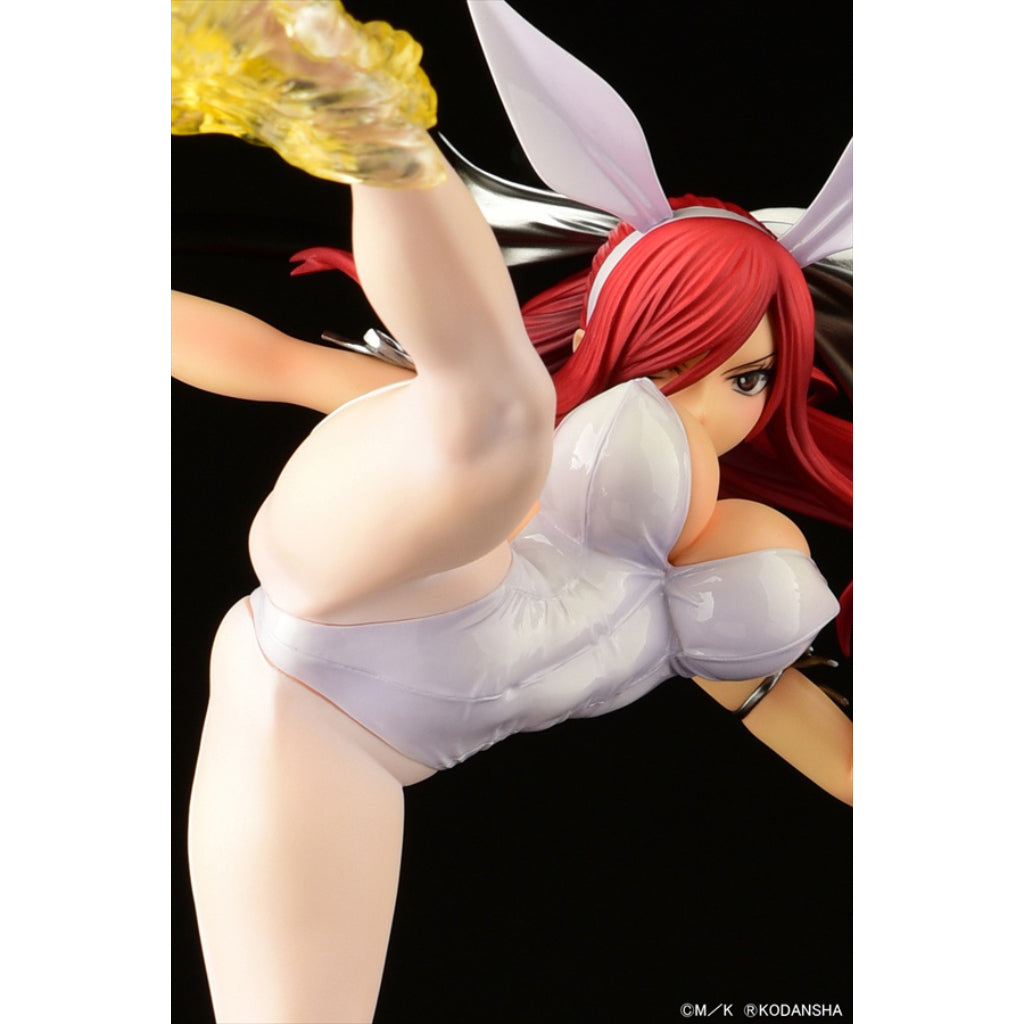 Fairy Tail - Erza Scarlet High Kick Ver. White Bunny Figurine