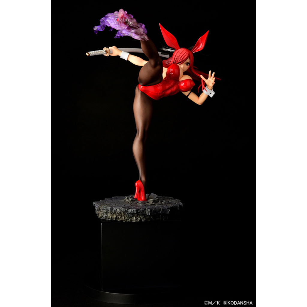 ORCATOYS Fairy Tail - Erza Scarlet High Kick Ver. Crimson Bunny Figurine