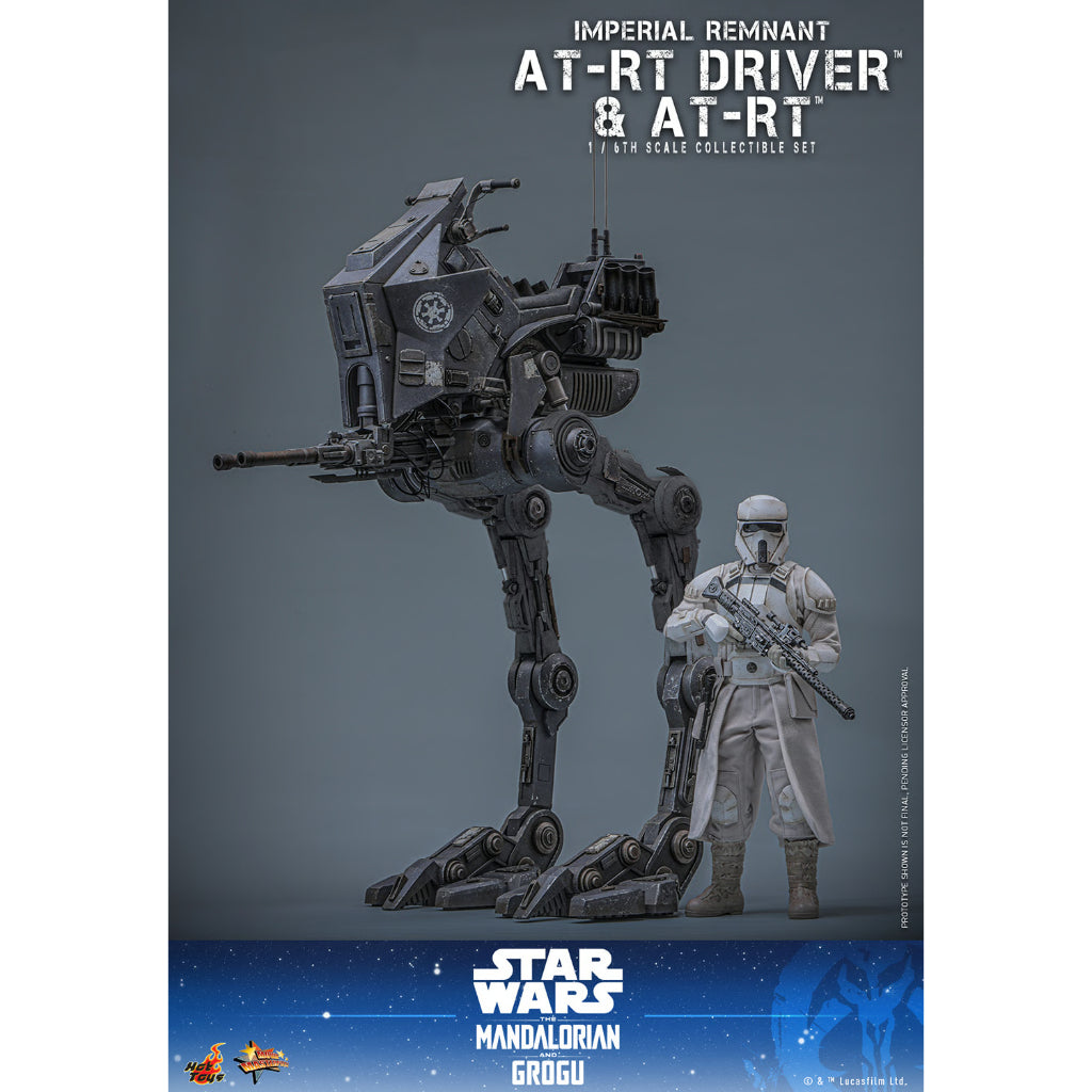 MMS875 Star Wars: The Mandalorian & Grogu - 1/6th Scale Imperial Remnant AT-RT Driver and AT-RT Collectible Set