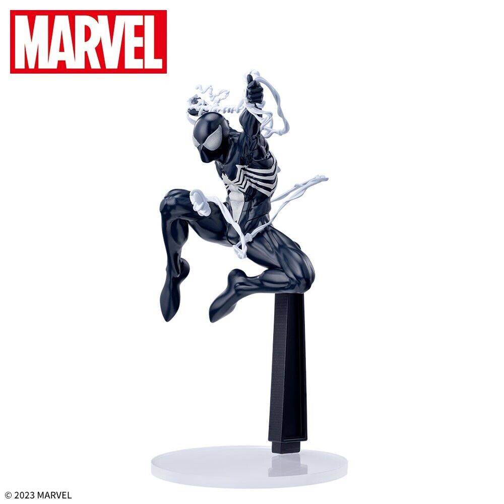 Sega Black-Costume Spider-Man Luminasta Marvel Comics Figure