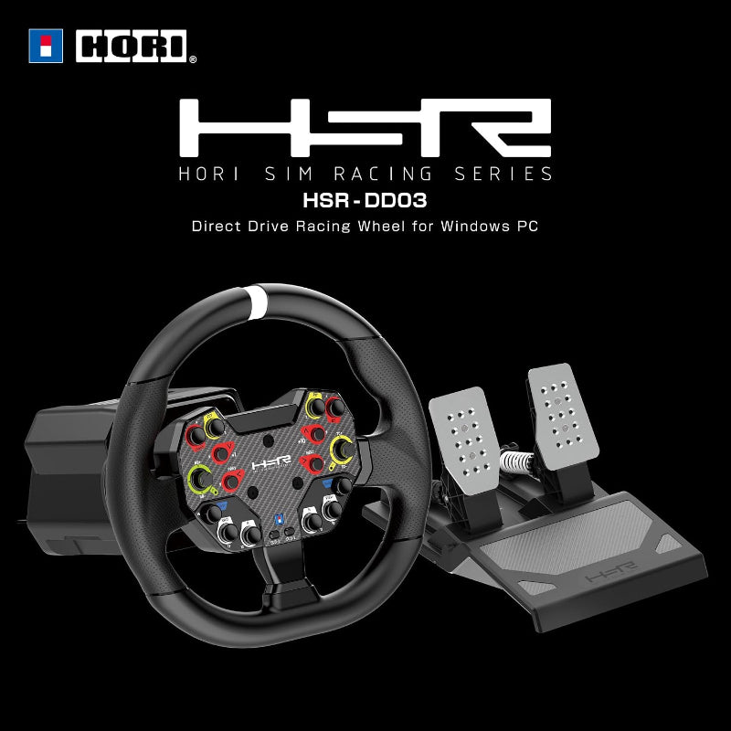 HORI Sim Racing Series (HSR-DD03) Direct Drive Racing Wheel for Windows