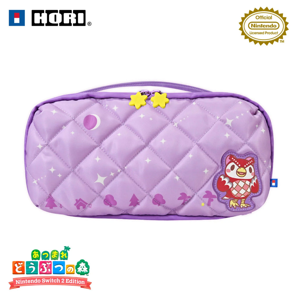 HORI Puff Pouch Animal Crossing: New Horizons Series for Nintendo Switch 2 - Purple (NSX-219A)
