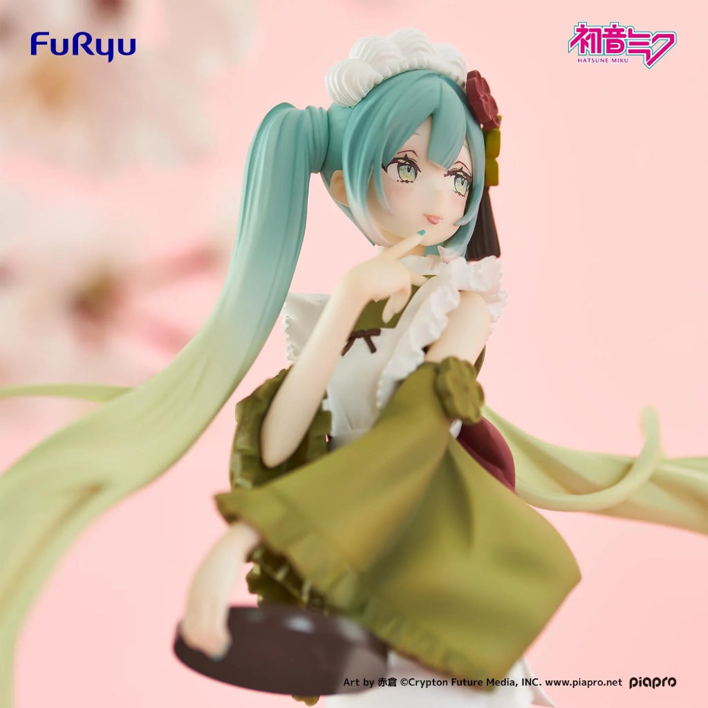 FuRyu Hatsune Miku Matcha Parfait Sakura Sweet Sweets Exceed Creative Figure