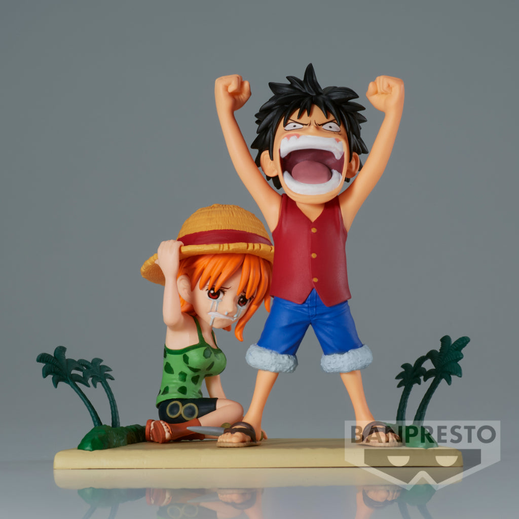 Banpresto WCF Monkey D.Luffy & Nami Log Stories One Piece