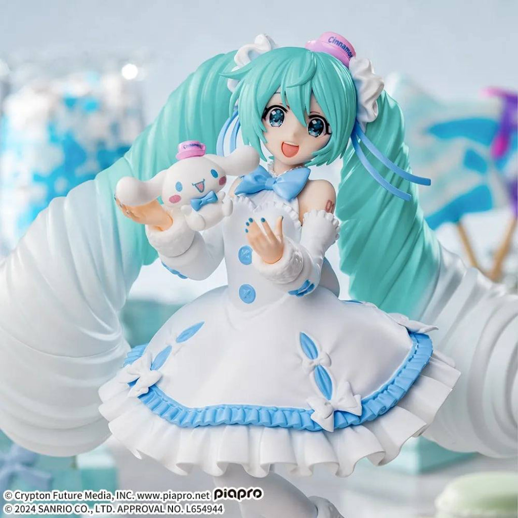 Sega Hatsune Miku Cinnamoroll White Dress Ver. Luminasta Figure