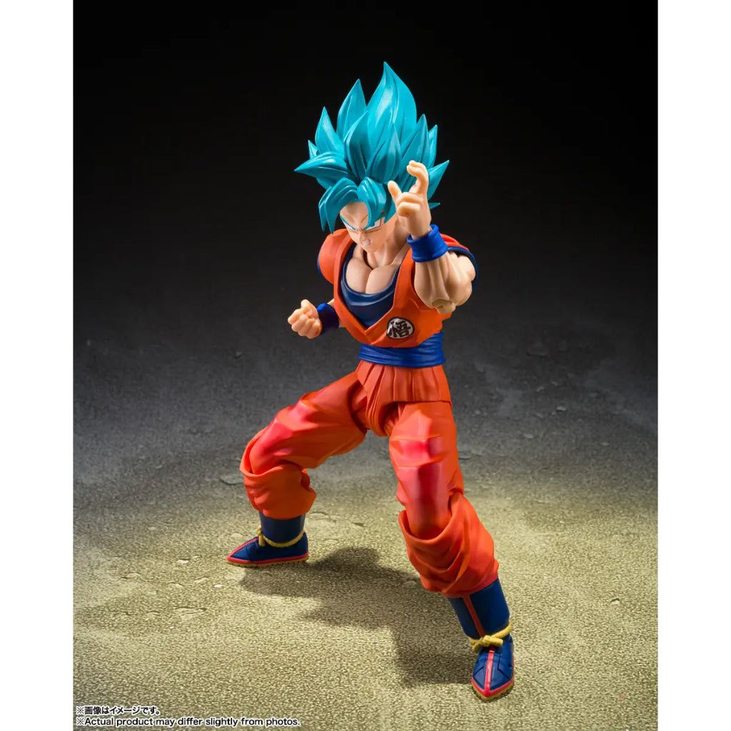 S.H.Figuarts Super Saiyan God Super Saiyan Son Goku Blue Power Transcending Limits (Reissue)