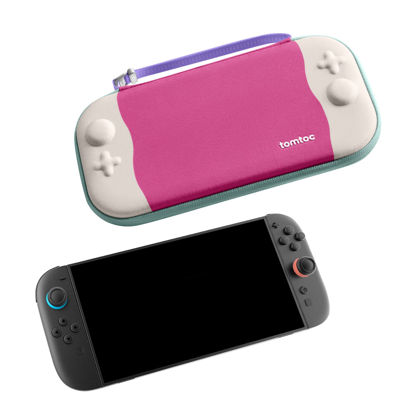 tomtoc FancyCase-G05 Nintendo Switch 2 Slim Case - Peach