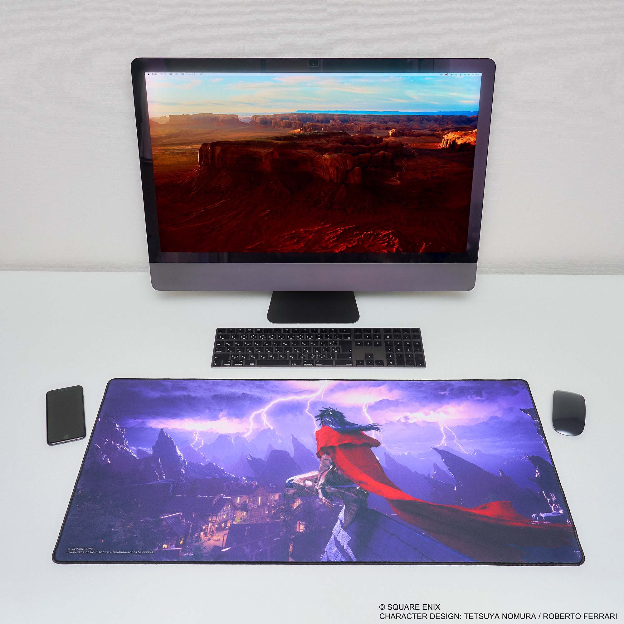 Final Fantasy VII Rebirth Gaming Mouse Pad - Vincent Key Art