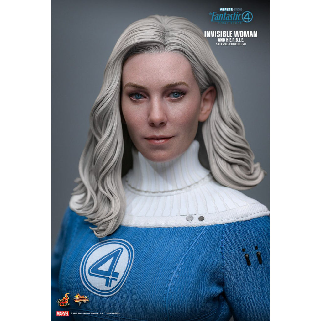 MMS824 - The Fantastic Four: First Steps - 1/6th Scale Invisible Woman and H.E.R.B.I.E. Collectible Set