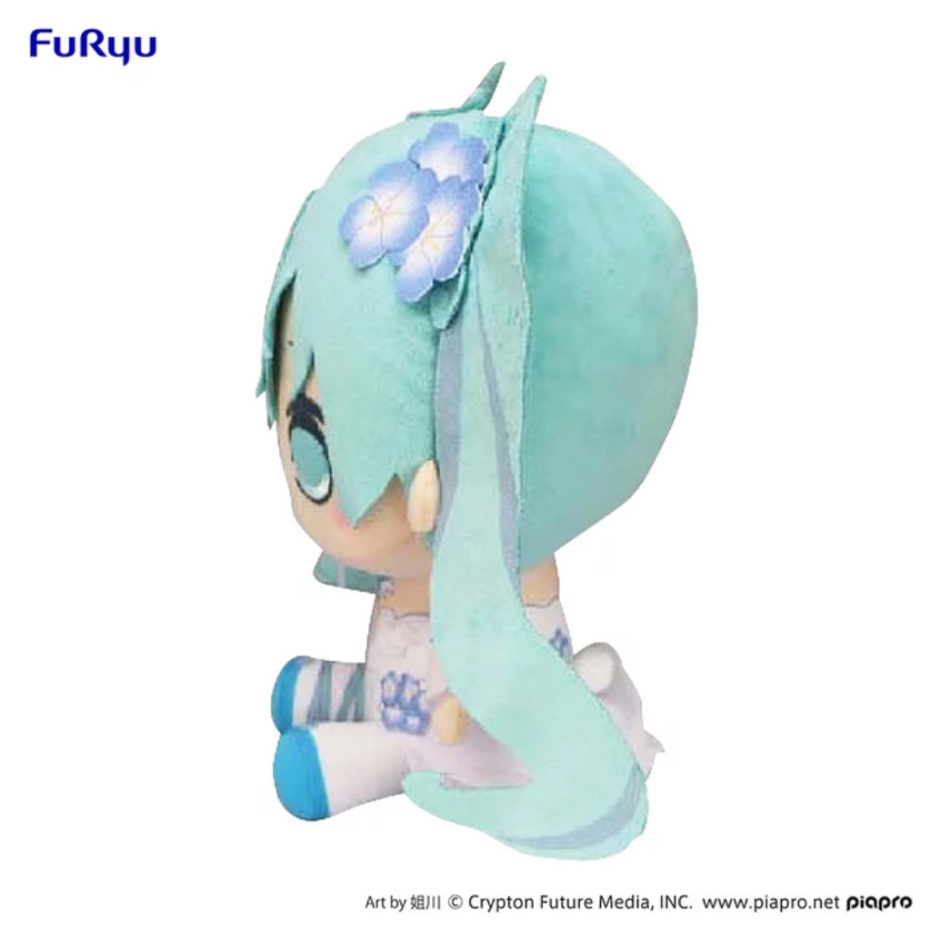 FuRyu Hatsune Miku Flower Fairy Nemophila Ver Kyurumaru Vol.3 Big Plush