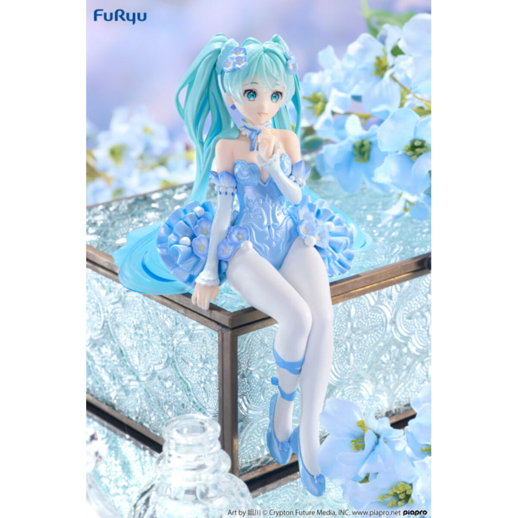 FuRyu Hatsune Miku Flower Fairy Nemophila Pale Blue Ver Noodle Stopper Figure