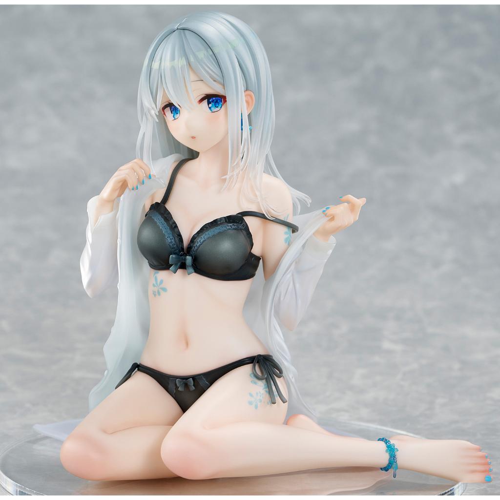 Fuumi Illustration - Silver-Haired Girl Sky Blue Morning (Special Outfit Ver.) Figurine