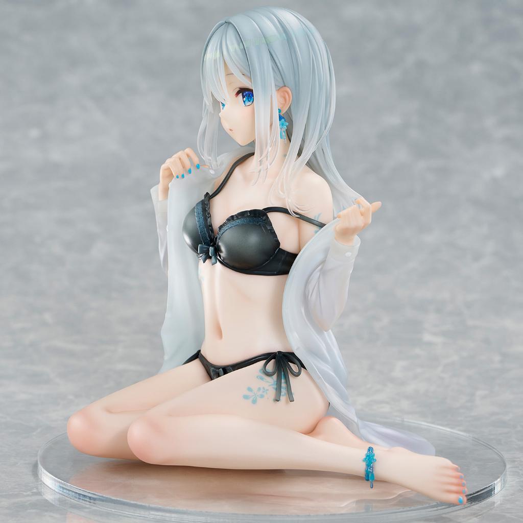 Fuumi Illustration - Silver-Haired Girl Sky Blue Morning (Special Outfit Ver.) Figurine