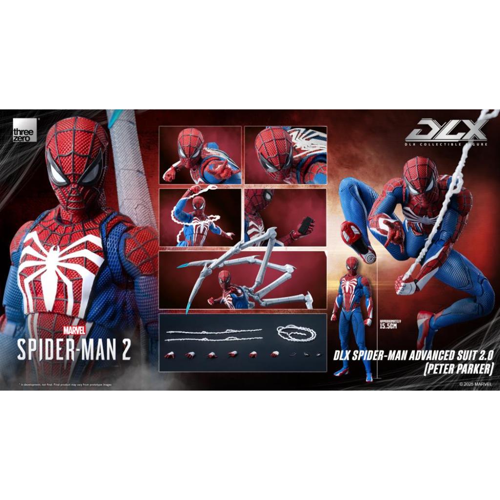DLX Scale Collectible Figure - Marvel Spider-Man 2 - Spider-Man Advanced Suit 2.0 (Peter Parker)