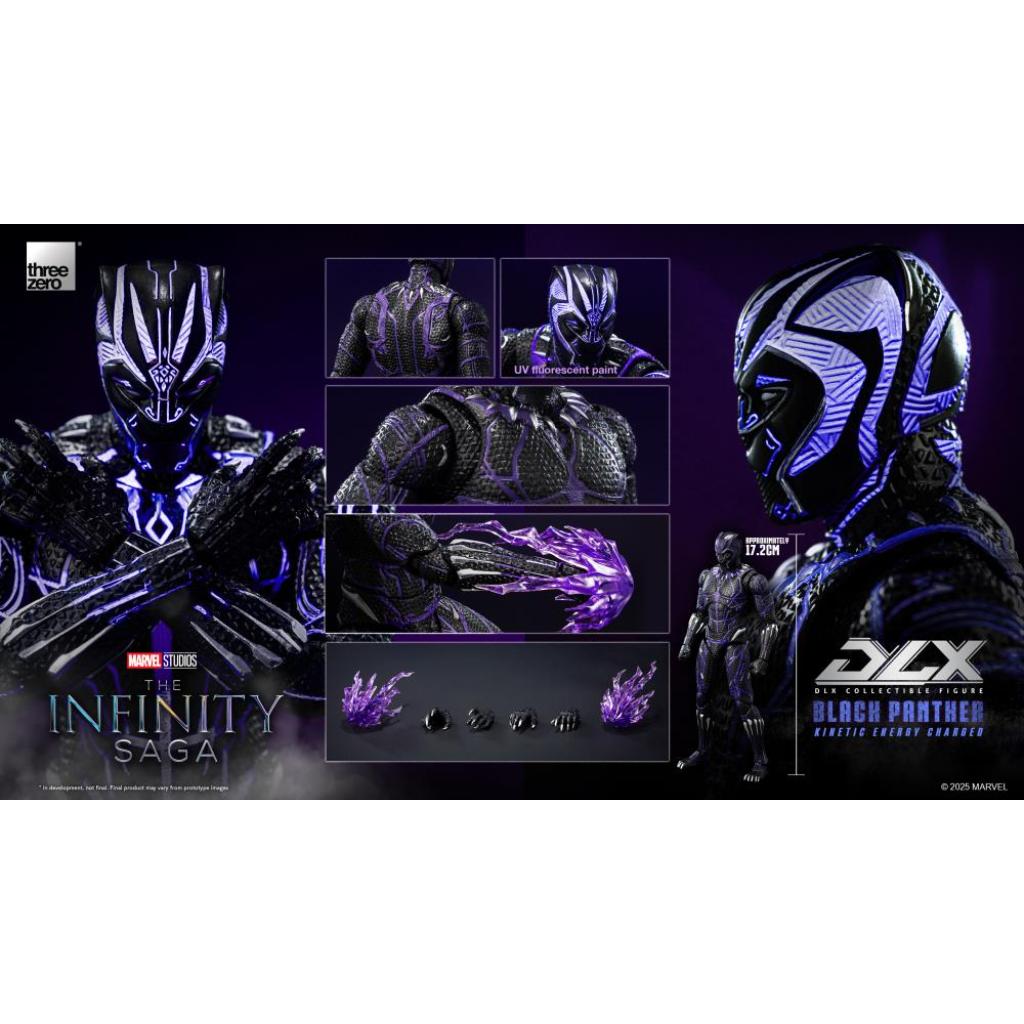 DLX Scale Collectible Figure - Marvel Studios: The Infinity Saga - Black Panther (Kinetic Energy Charged)