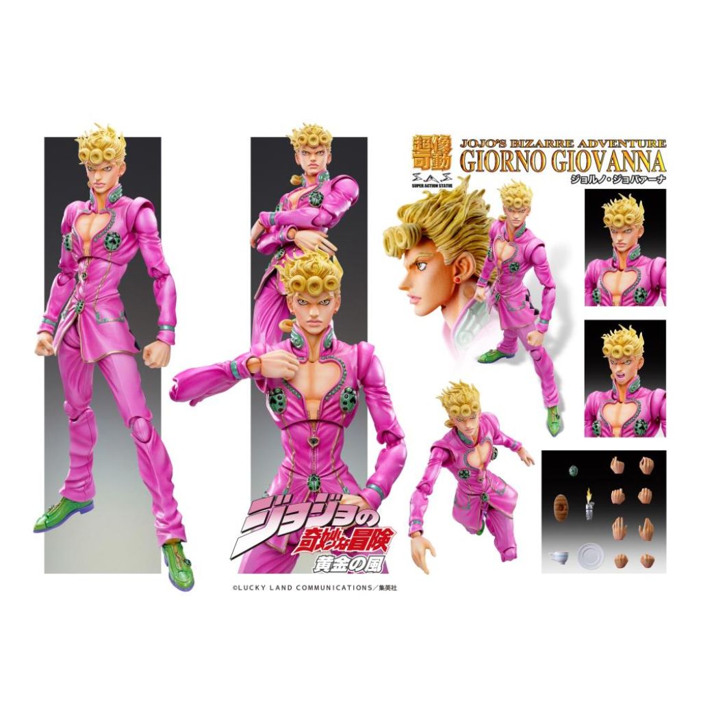 Jojo Bizarre Adventure Part 5 Super Action Statue - Giorno Giovanna (3Rd Reissue)