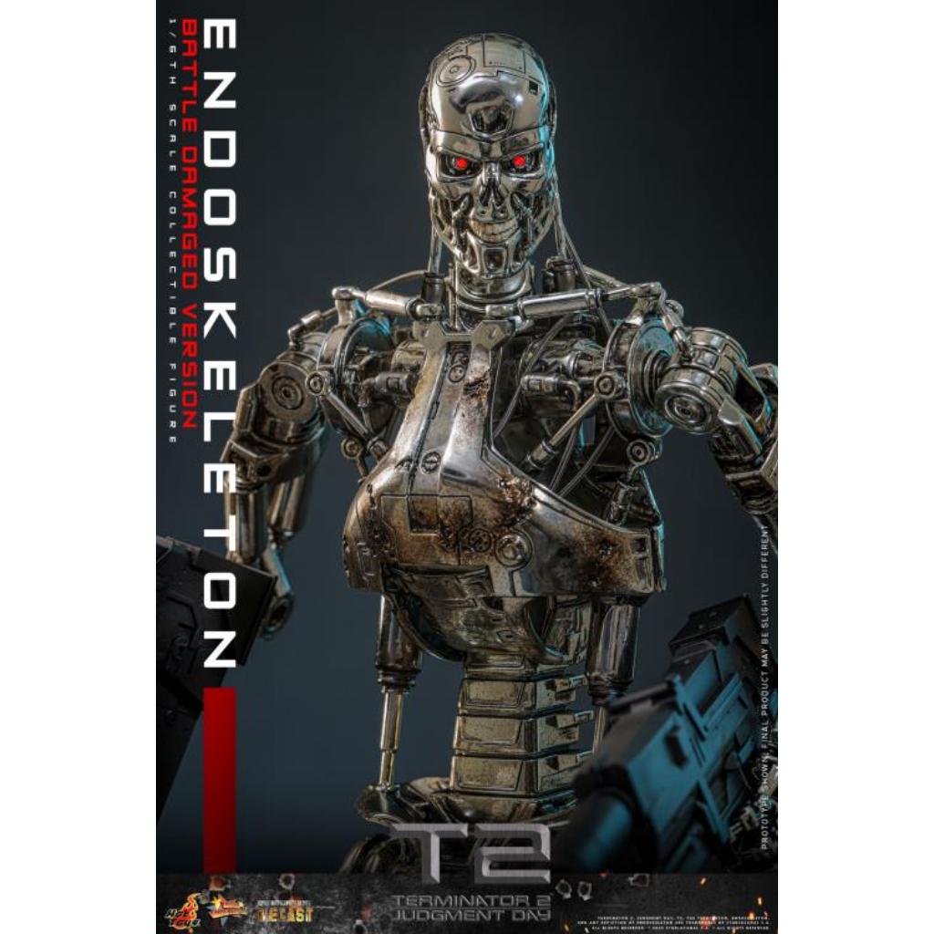 MMS840D77 - Terminator 2: Judgment Day - 1/6th scale Endoskeleton (Battle Damaged Version) Collectible Figure