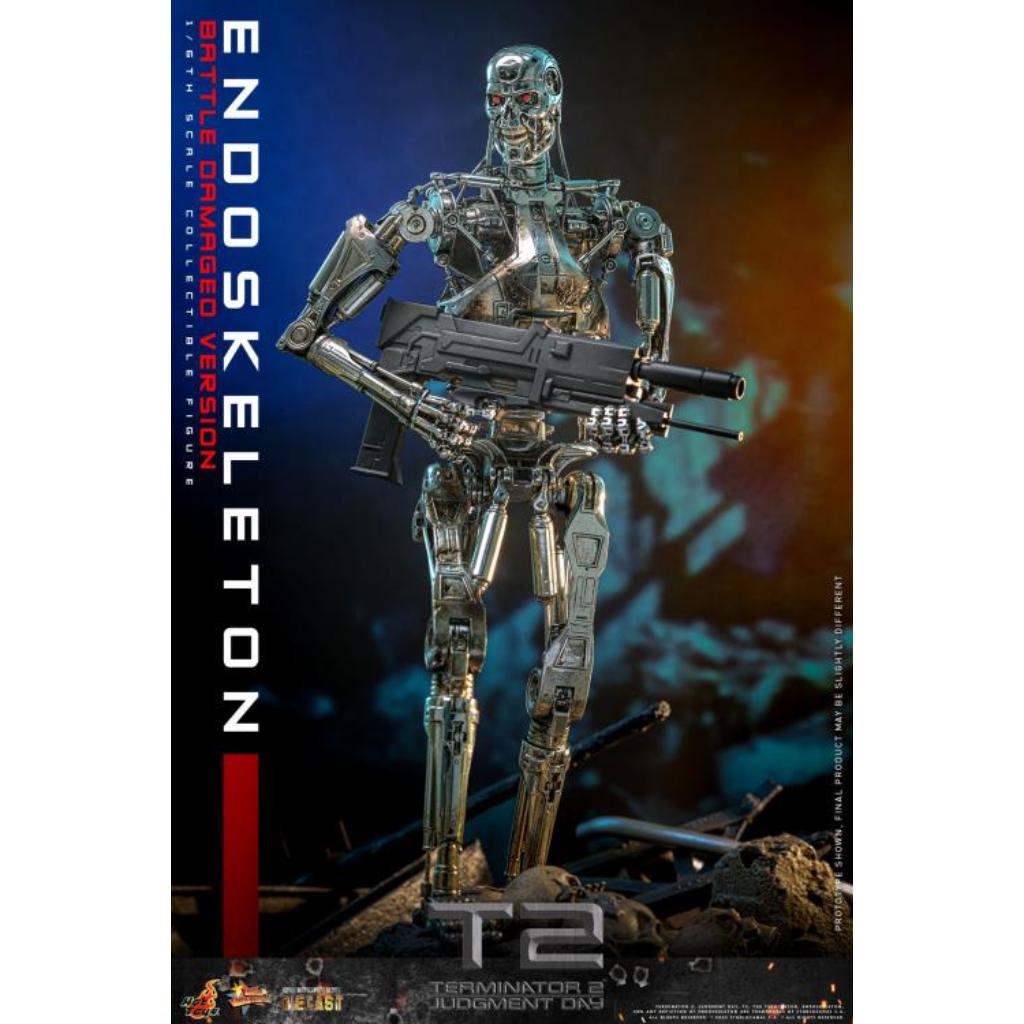 MMS840D77 - Terminator 2: Judgment Day - 1/6th scale Endoskeleton (Battle Damaged Version) Collectible Figure