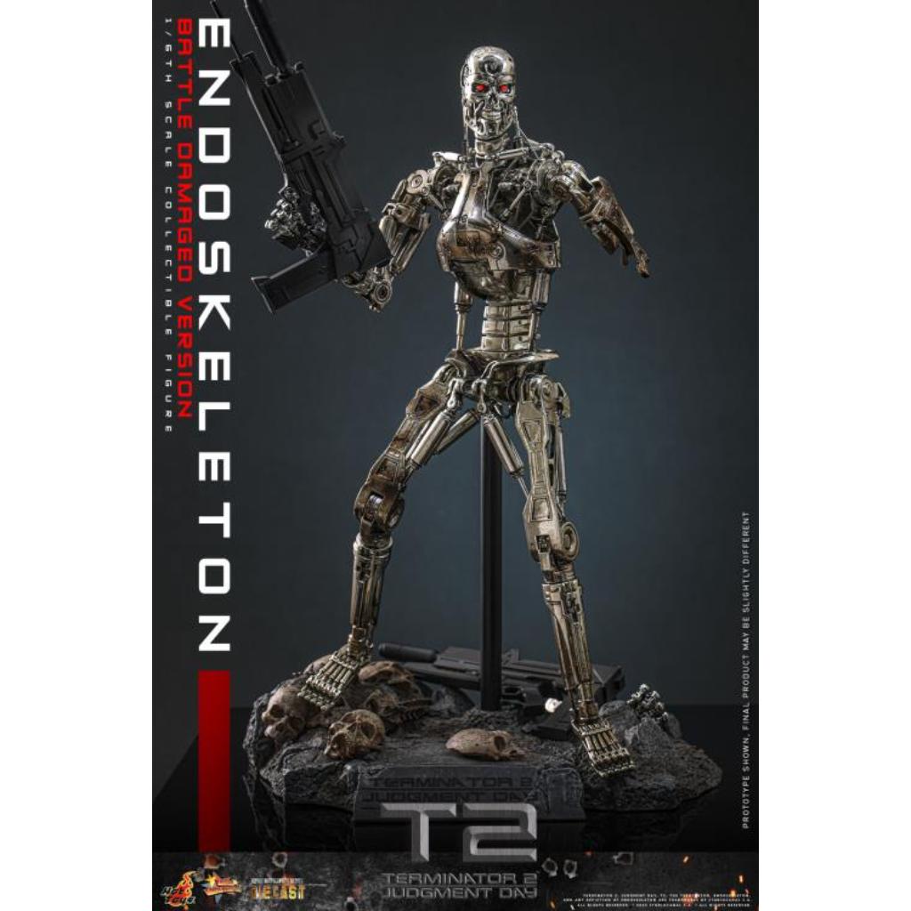 MMS840D77 - Terminator 2: Judgment Day - 1/6th scale Endoskeleton (Battle Damaged Version) Collectible Figure