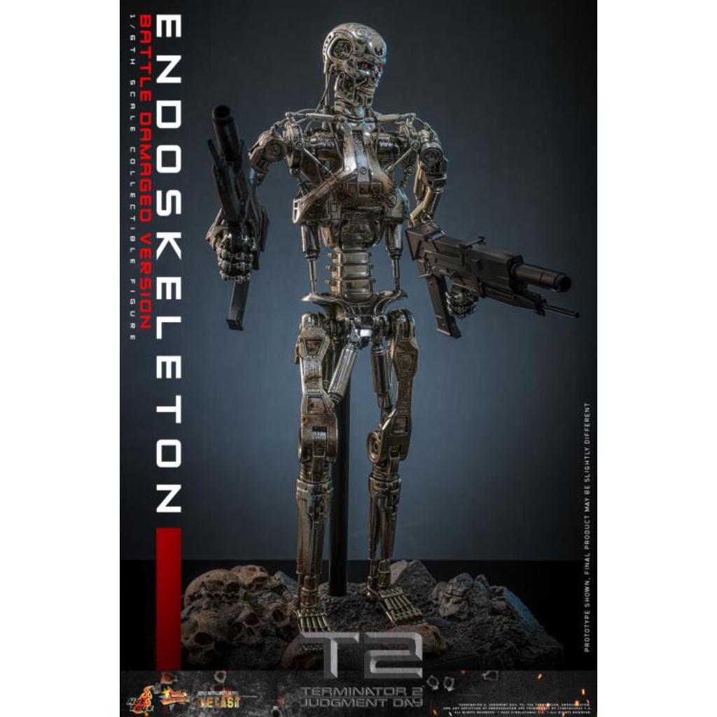 MMS840D77 - Terminator 2: Judgment Day - 1/6th scale Endoskeleton (Battle Damaged Version) Collectible Figure