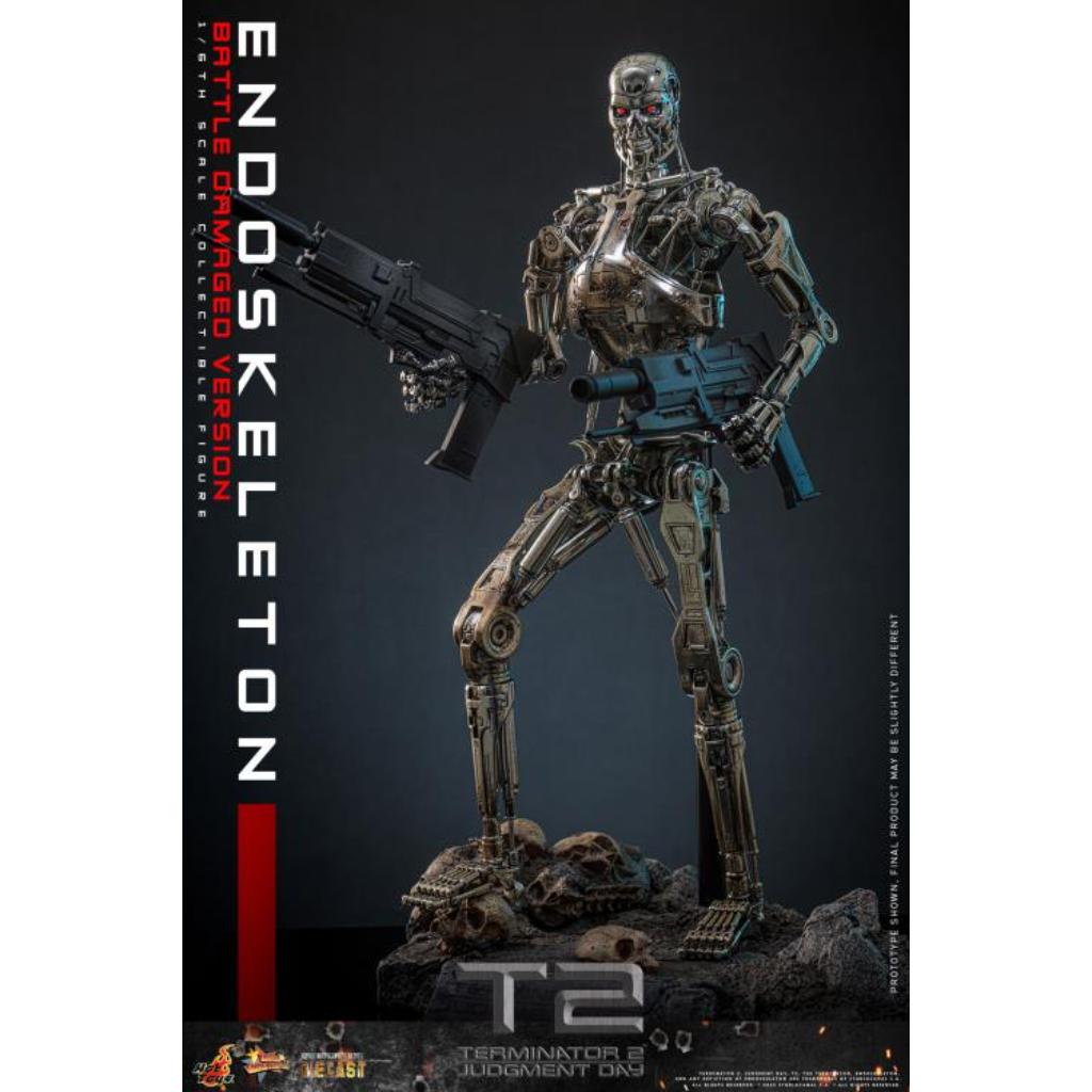 MMS840D77 - Terminator 2: Judgment Day - 1/6th scale Endoskeleton (Battle Damaged Version) Collectible Figure