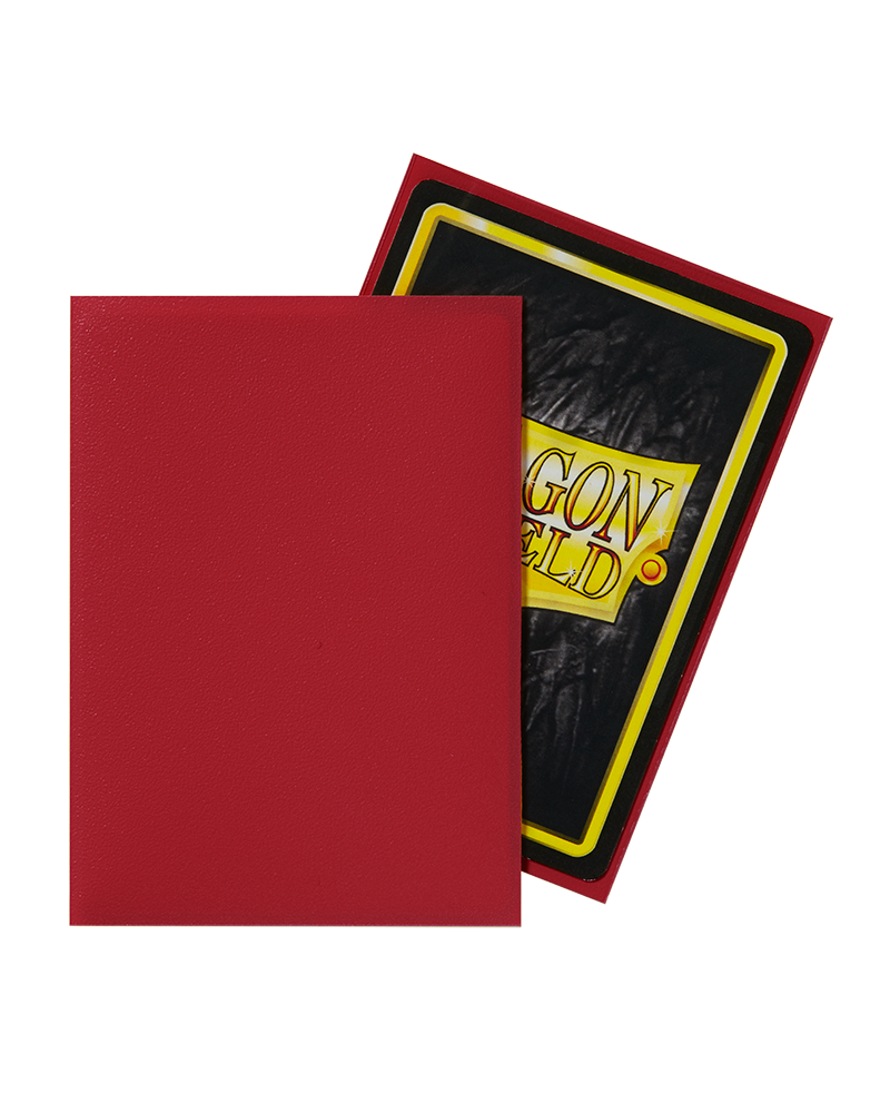 Dragon Shield Matte Sleeves 100CT - Red (Standard Size)