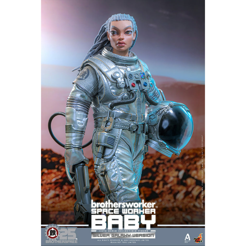AMC041 Brothersfree x Hot Toys - 1/6th scale Space Worker Baby (Brothersfree 25th Silver Galaxy Version)