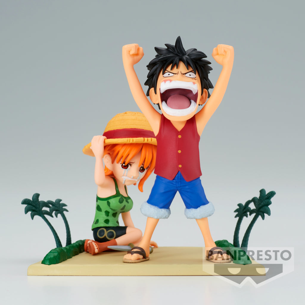 Banpresto WCF Monkey D.Luffy & Nami Log Stories One Piece