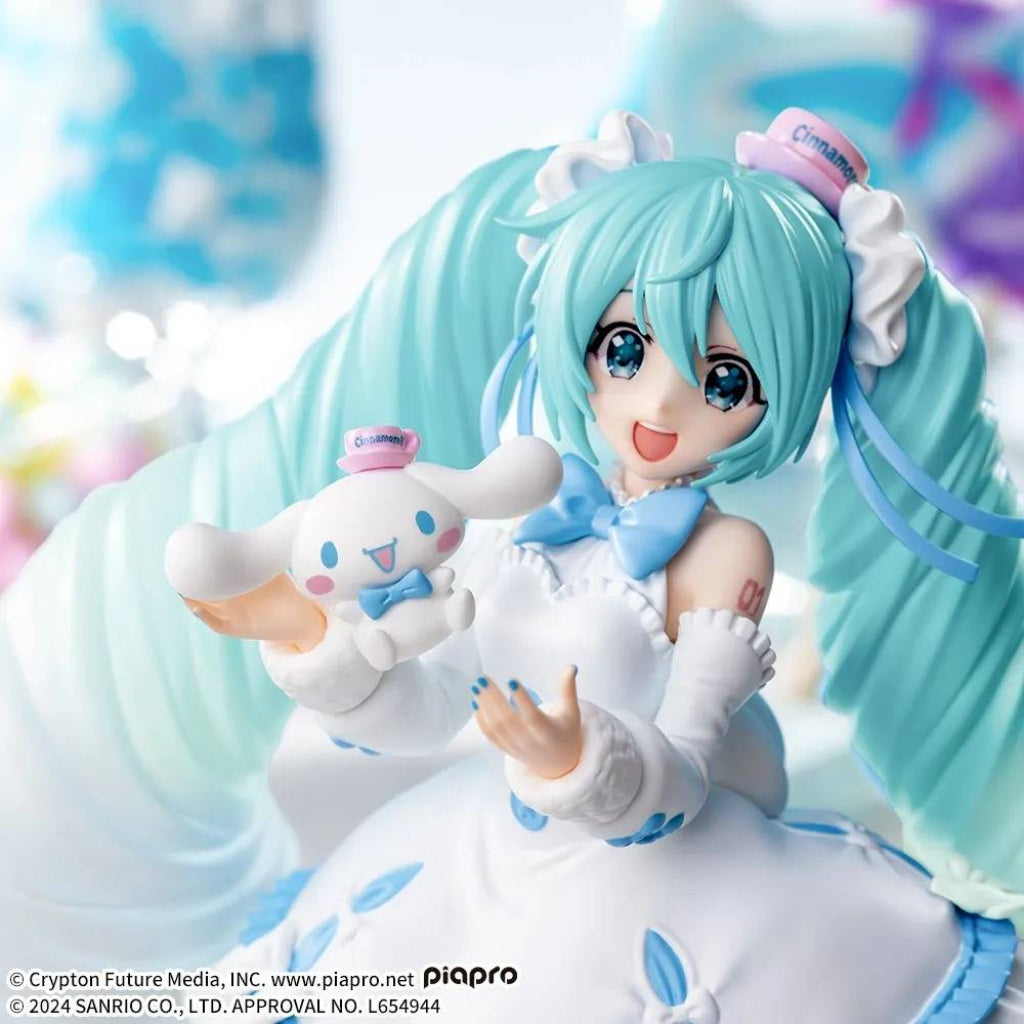 Sega Hatsune Miku Cinnamoroll White Dress Ver. Luminasta Figure