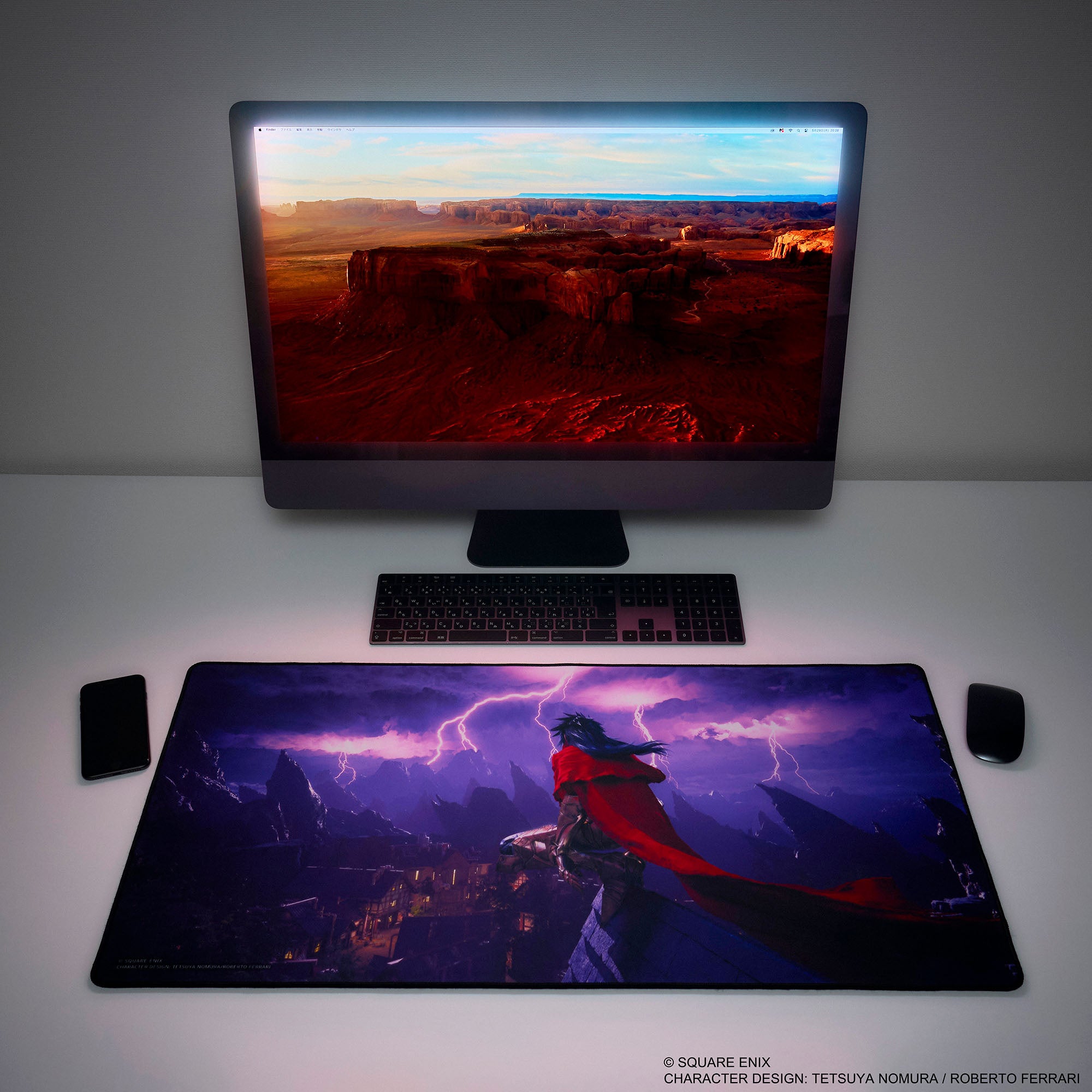 Final Fantasy VII Rebirth Gaming Mouse Pad - Vincent Key Art