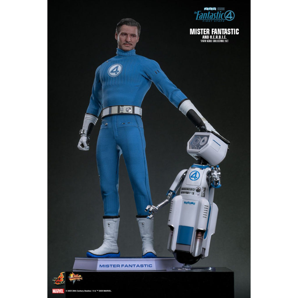 MMS822 - The Fantastic Four: First Steps 1/6th Scale Mister Fantastic and H.E.R.B.I.E. Collectible Set